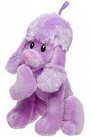 knuffelpoedel 21 cm paars