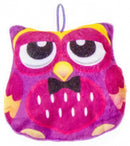 knuffeluil junior 13 cm pluche paars