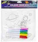 kleurset ruimte-tas junior 22 x 20 cm wit 5-delig