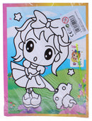 kraskaart haarstrik 17 x 13 cm papier 2-delig