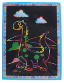 kraskaart kip 17 x 13 cm papier 2-delig