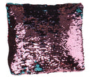 paillettenkussen junior 29 x 29 cm roze-blauw-roze