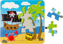 legpuzzel piratenschip junior 14 cm karton 16 stukjes