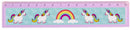 liniaal eenhoorn meisjes 15 cm paars/blauw