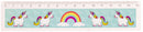 liniaal eenhoorn meisjes 15 cm roze/blauw