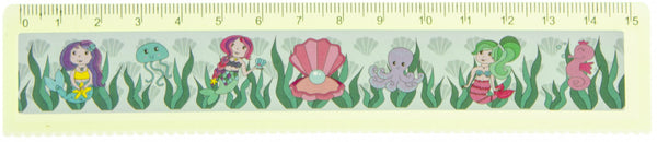 liniaal zeemeermin meisjes 15 cm groen