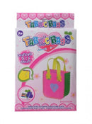 maak je eigen tas meisjes 9 x 10 cm katoen