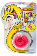 magische worm met draad 20 cm roze