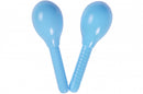 maracas 11 cm blauw