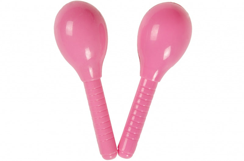 maracas 11 cm roze