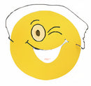 masker emoties junior 17 cm papier geel
