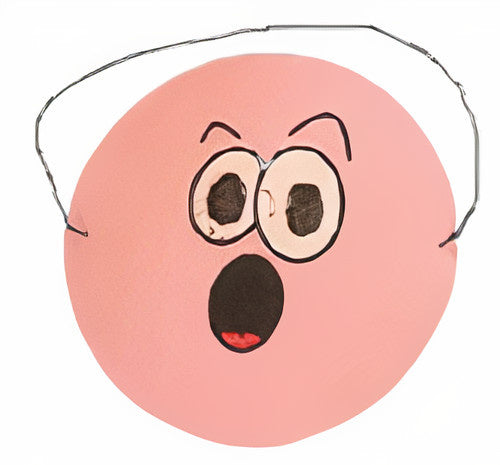 masker emoties junior 17 cm papier roze