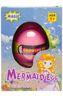 Magisch groei ei Zeemeermin 6 X 4 Cm Roze
