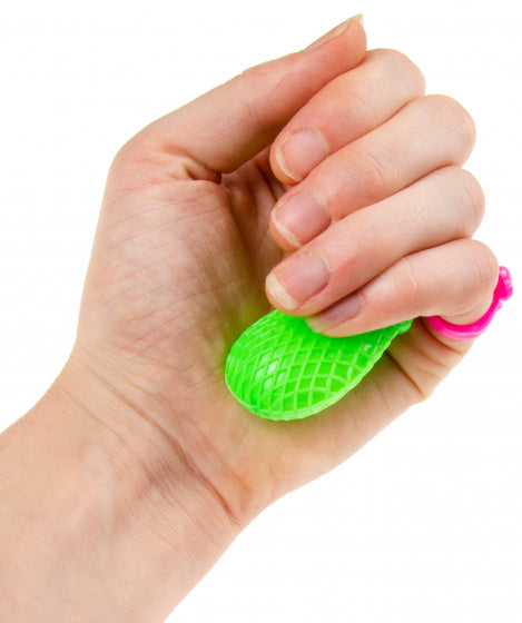 mini-waterspuiter Ring junior 7 cm geel/roze