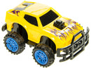 monstertruck jongens 6 cm geel/blauw