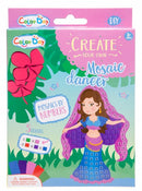 mozaïekstickers buikdanseres 16 cm paars