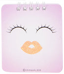 notitieboekje emoticon paars