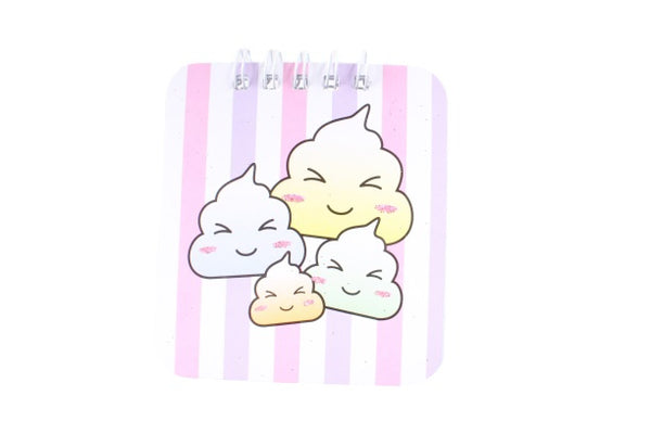 notitieboekje meisjes 10 x 8 cm papier roze/paars