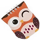 notitieboekje uil junior 9,5 x 8 cm papier bruin