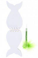 notitieboekje Zeemeermin 10 cm papier aqua 2-delig