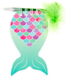 notitieboekje Zeemeermin 10 cm papier aqua 2-delig