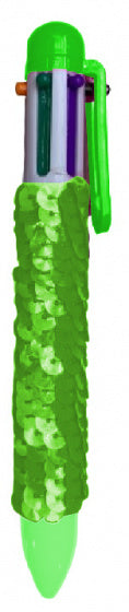 Pailletten 6 kleurenbalpen groen