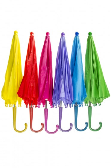 paraplu junior 50 cm polyester blauw