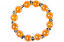 parelarmband glimmend 55 mm oranje