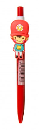 pen met poppetje 14 cm rood