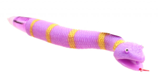 pen met wiebel slang paars 20 cm