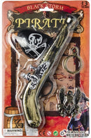 piratenset Black Storm junior goud/zwart 4-delig