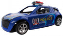 politieauto blauw 15 cm