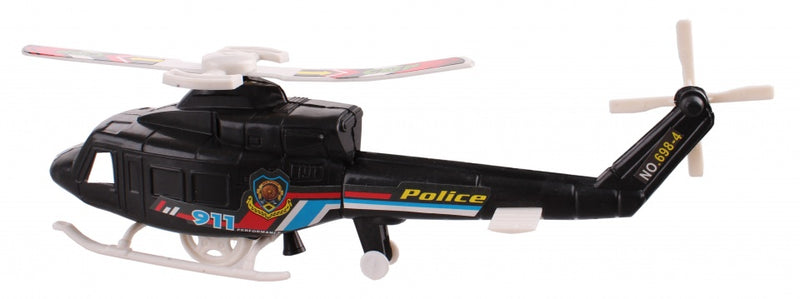 politiehelikopter zwart 26 cm