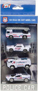 politievoertuigen 4 stuks o.a. ladderwagen