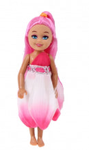 pop Bloemenmeisje roze 15 cm