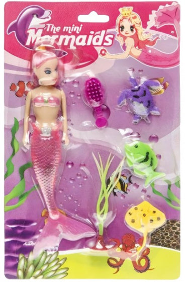 tienerpop mini-zeemeermin meisjes roze 6-delig