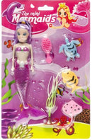 tienerpop mini-zeemeermin meisjes paars 6-delig