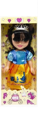 pop prinses polyester blauw/geel