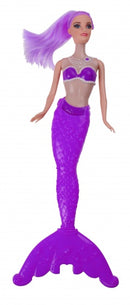 Pop zeemeermin 34 cm paars