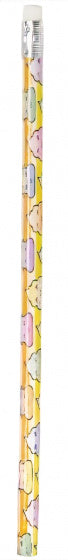 potlood Neon 18,5 cm hout geel/roze/groen 12 stuks