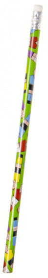 potlood voetbalspelers jongens 18,75 cm hout groen