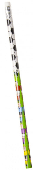 potlood voetbal & spelers jongens 18,75 cm hout groen