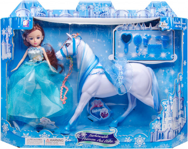 prinses Fashionable meisjes textiel blauw 2-delig