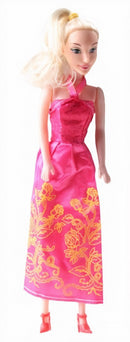 prinsessenpop meisjes 28 cm fuchsia