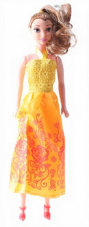 prinsessenpop meisjes 28 cm oranje