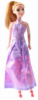 prinsessenpop meisjes 28 cm paars/roze