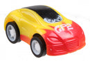 raceauto P2 jongens 5 cm pull-back geel/rood