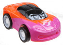 raceauto P2 jongens 5 cm pull-back oranje/paars