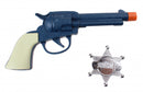 revolver Western Cowboy 18 cm blauw