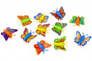 rijdende vlinder met pull back 4 cm multicolor per stuk